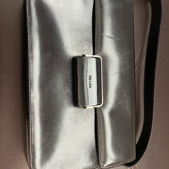 Prada Flap Leather Shoulder Bag - Picture 3 of 15